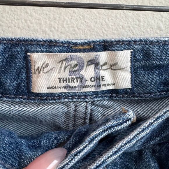 Free People We The Free Now Or Never Exposed Button Fly Denim Shorts Size 31 - Picture 3 of 5
